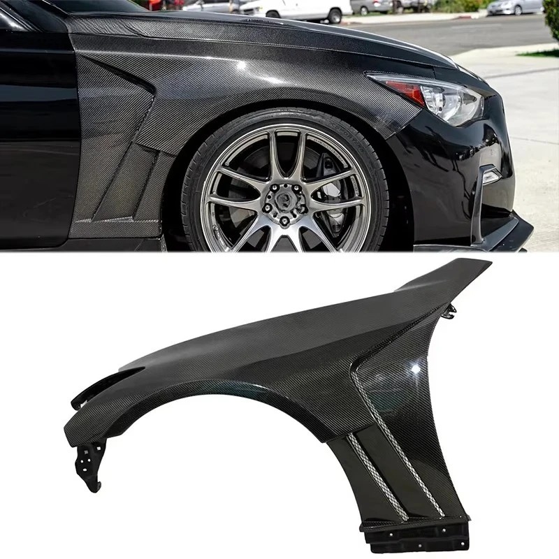 Mrd Carbon Fiber Side Fender for  Q50 Real Car Front Side Fenders